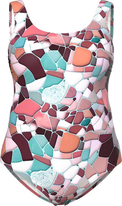 Produktbild Ulla Popken Badeanzug, Mosaik, ohne Softcups, Rundhals (50, 52)