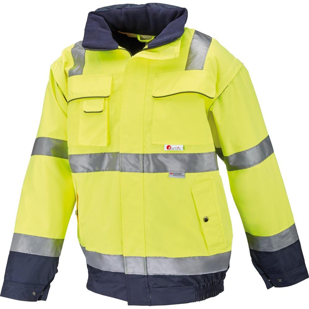 Fortis, Arbeitsjacke, Warnjacke Arthur gelb marine Gr. S (S)