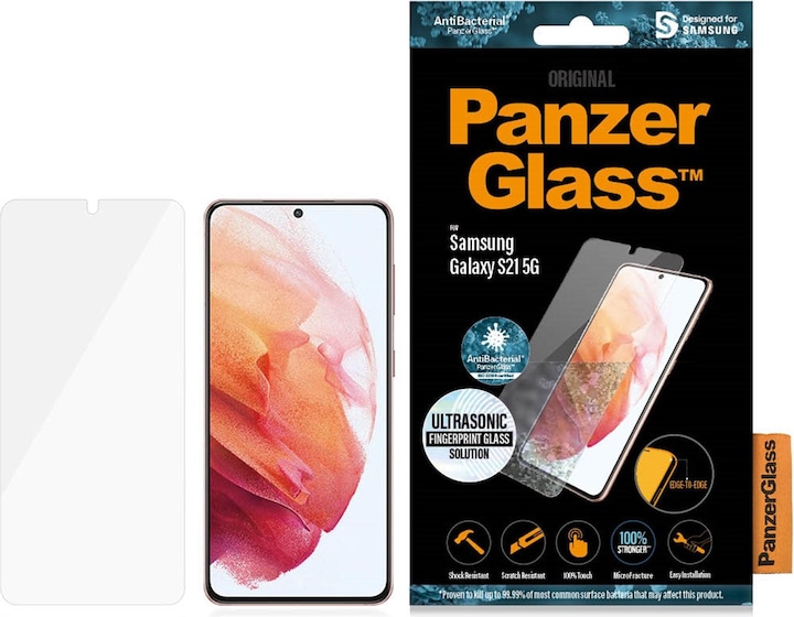 Actual product image PanzerGlass Case Friendly (1 Piece, Samsung Galaxy S21 5G)