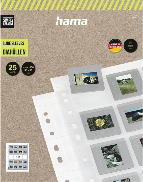 Actual product image Hama Slide sleeves format 5x5cm 25 pieces (5 x 5 cm)