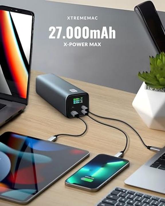 Produktbild MCL XtremeMac-Powerbank MacBook iPad iPhone (27000 mAh, 140 W, 99.90 Wh)