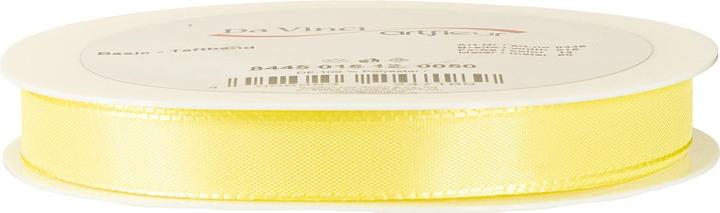 Image du produit Goldina Ruban cadeau Taftband, 15 millimètres x 50 mètres, jaune clair