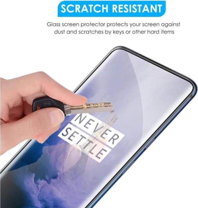 Produktbild Screenguard OnePlus 7 Pro Full Screen Panzerglas Schutzfolie 2.5D 9H (1 Stück, OnePlus 7 Pro)