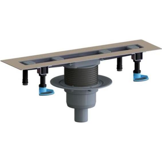 Dallmer, Duschrinne, Duschrinne CeraLine senkrecht F 521620, 700mm, DN 50 Bauhöhe 110mm (1050 mm)