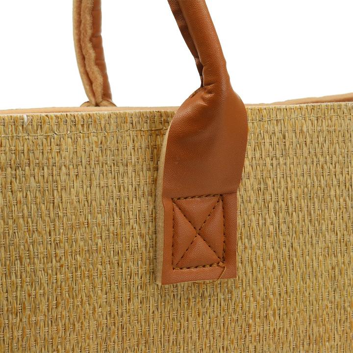 Produktbild Viana Dekorative Filztasche im Korbmuster Design mit Kunstleder Henkel