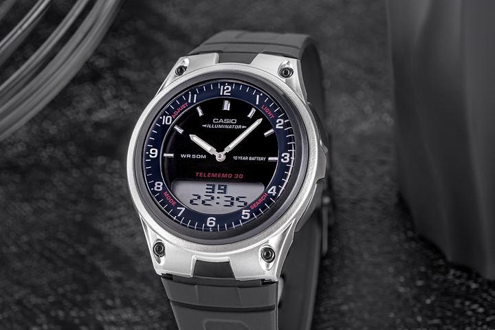 Actual product image Casio DUAL AW-80-1AVDF Men's watch + BOX