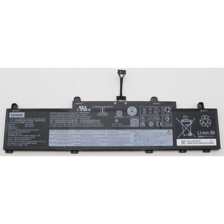 Lenovo Battery (3 Zellen, 4948 mAh), Notebook Akku