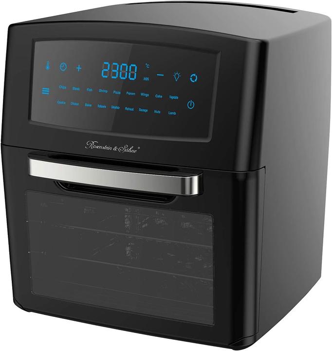 Produktbild Rosenstein & Söhne Digitale XXL-Heissluft-Fritteuse & Mini-Umluft-Ofen, 18 Programme, 12 l