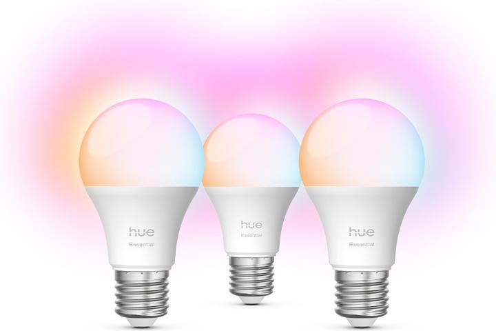 Produktbild Philips Hue Essential White & Color Ambiance (E27, 8 W, 806 lm, 3 x, F)