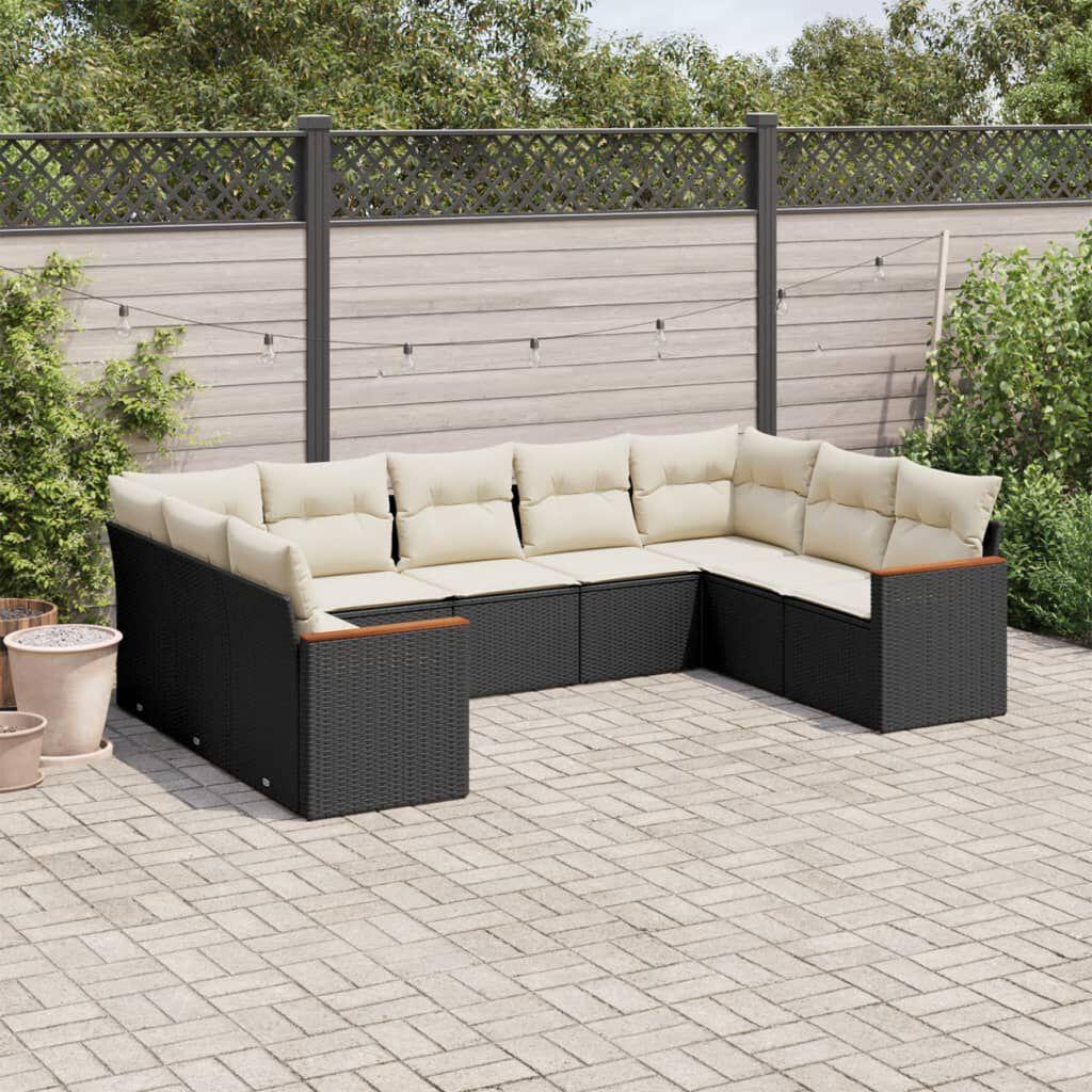 Thumbnail - VidaXL, Gartenlounge, 10-tlg. Garten-Lounge-Set mit Kissen