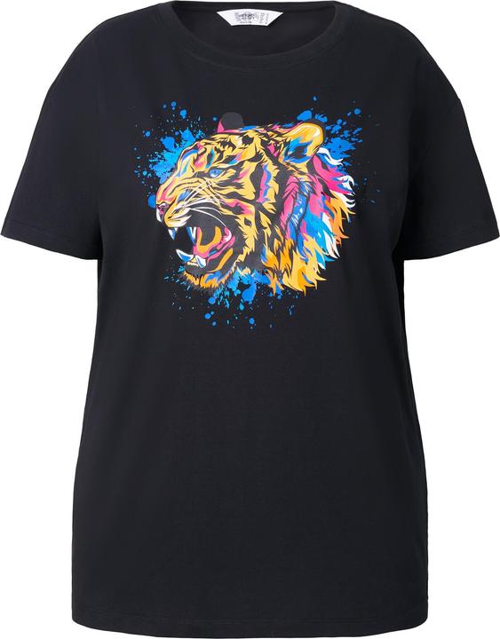 Actual product image Angel of Style T-Shirt, Boxy Fit, farbiger Tigerkopf (50)