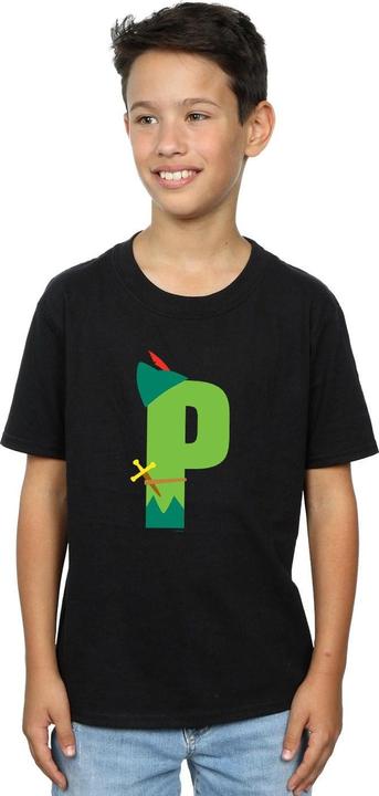 Actual product image Disney Boys Alphabet P Is For Peter Pan T-Shirt (140, 146)