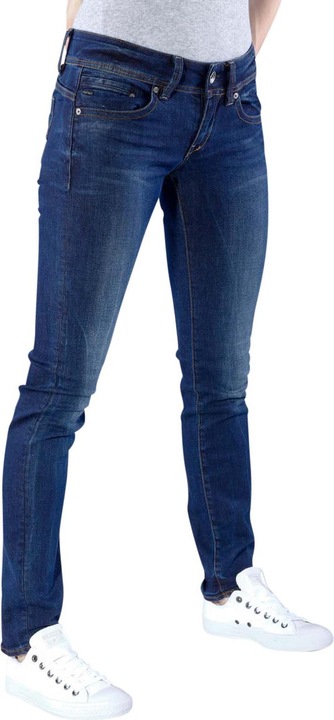 Actual product image G-Star Midge Saddle Mid Straight Jeans Neutro dk aged (W32/L32)