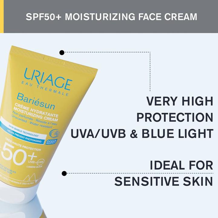 Actual product image Uriage Fragrance-Free Cream SPF 50+ (Suntan cream, SPF 50+, 50 ml)