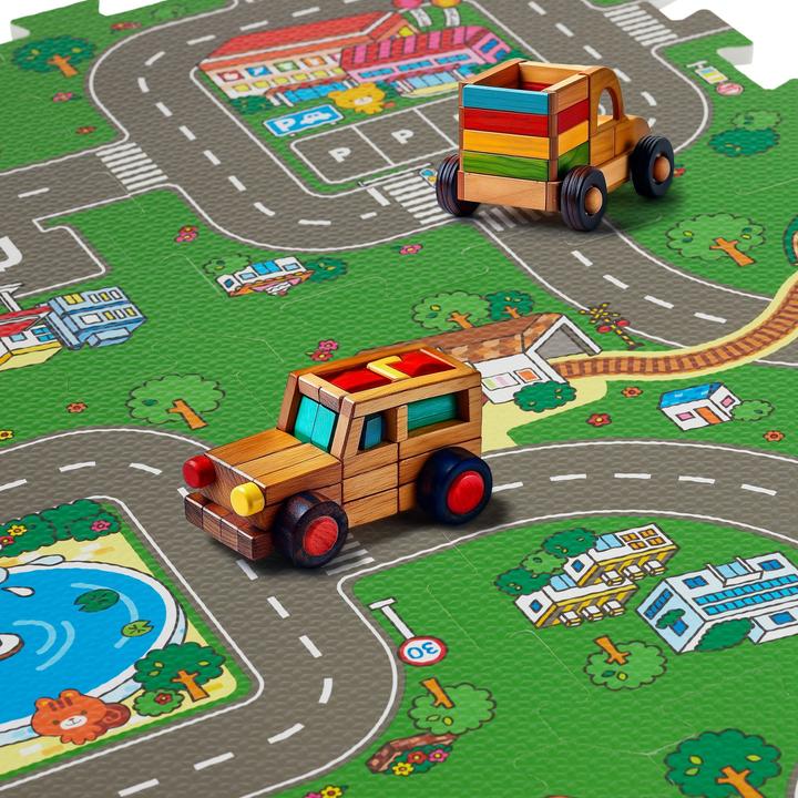 Image du produit tectake Ma ville (90 x 90 cm)