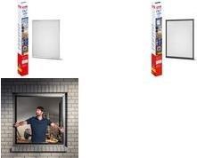 Actual product image tesa FALT insect screen for windows, size-adjustable aluminium frame, foldable (140 x 140 cm)