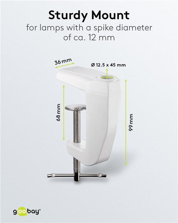 Actual product image FixPoint Magnifier lights replacement table clamp