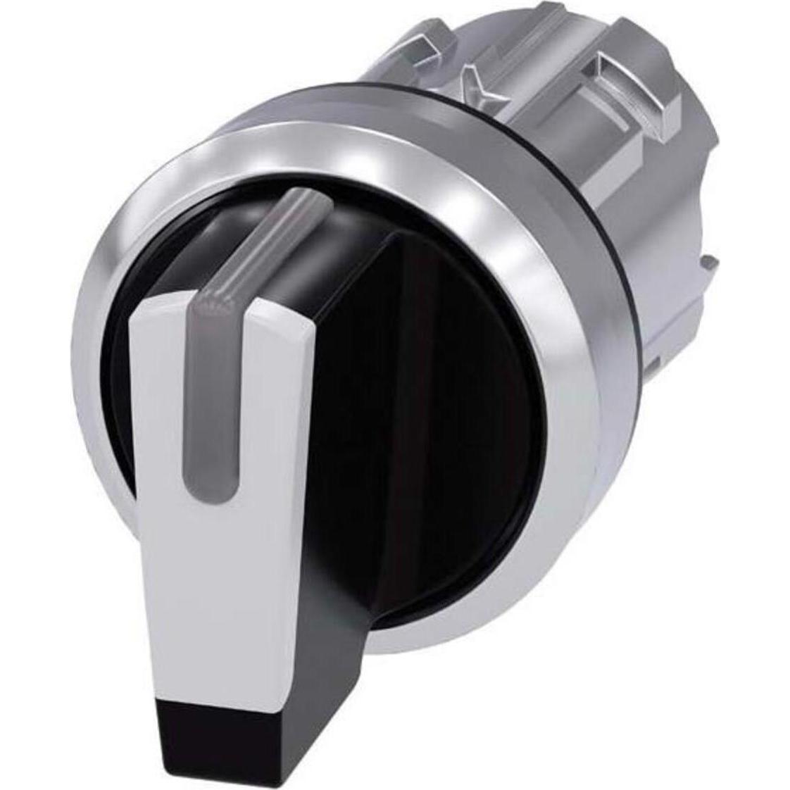 Siemens Selettore, 22mm, nero, bianco, Pulsante + Interruttore, Nero, Bianco