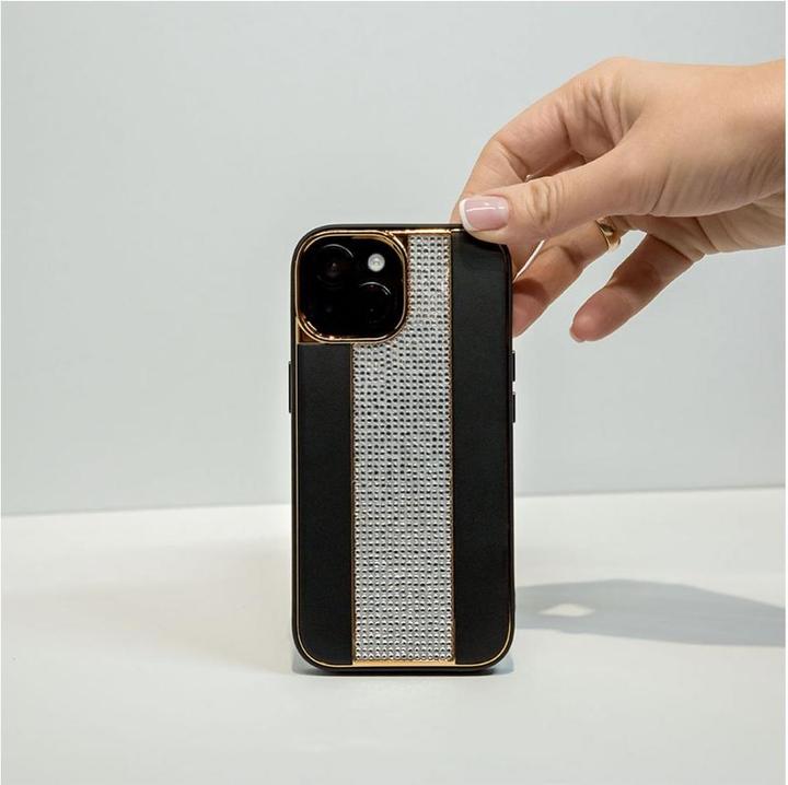 Produktbild iLike iPhone 15 Diamonds and Leather Case (Apple iPhone 15)