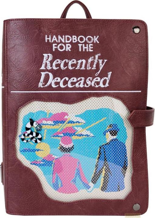 Produktbild Loungefly Beetlejuice by Rucksack Mini Handbook for the recently Deceased Pin Trader