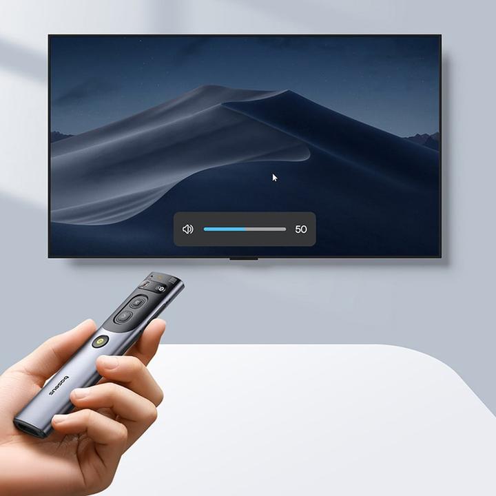 Produktbild Baseus Orange Dot Laserpointer mit KI und automatischer Übersetzung - Grau (mit Batterie)