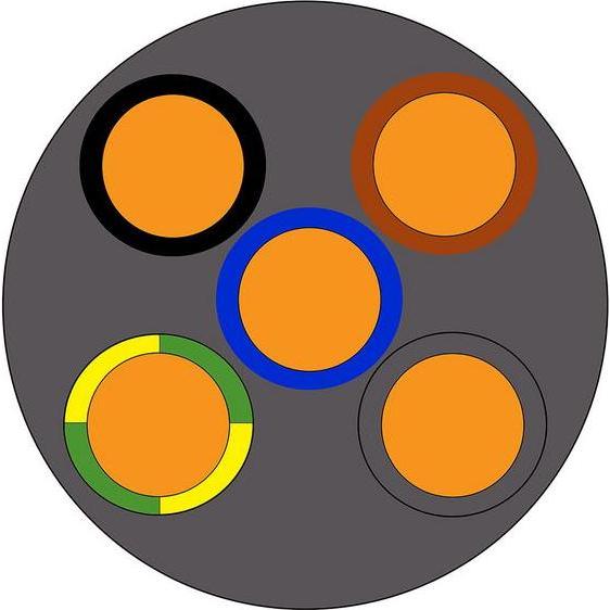 RS PRO NYM-J 5 Core 1.5mm Cable 50m (50 m), Cavo di alimentazione