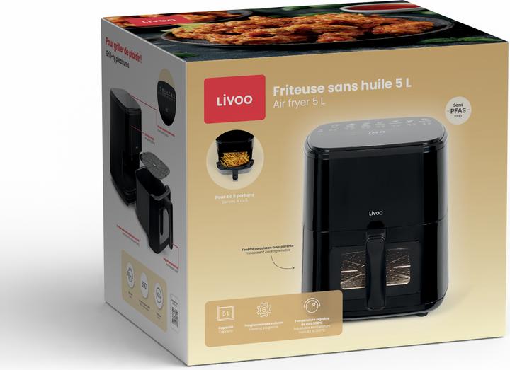 Actual product image Livoo Oil-free fryer Grill 5L