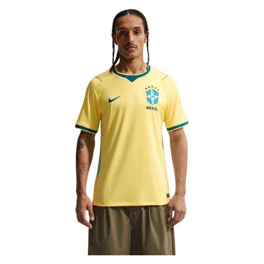 Nike, Mannen, Voetbalshirt, Brasilien 2026 Stadion Heimtrikot Gelb (Xl), Geel, Xl