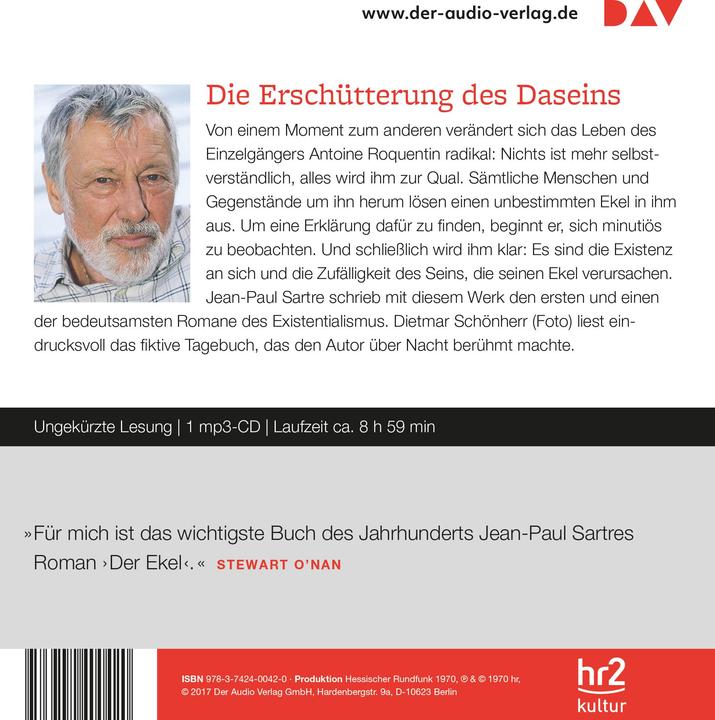 Actual product image The disgust (Uli Aumüller, Dietmar Schönherr, Jean-Paul Sartre, German)