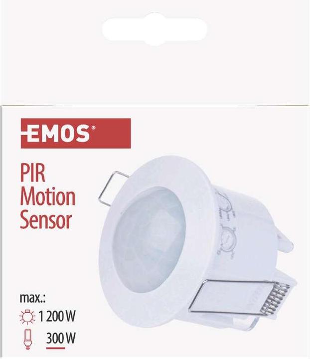 Actual product image Emos Motion detector (PIR sensor) IP20 1200W White (6 m)