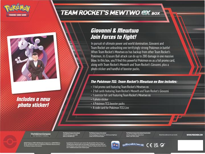Actual product image Pokémon P-EN Team Rocket's Mewtwo ex Box (English, Box Set & Collection)
