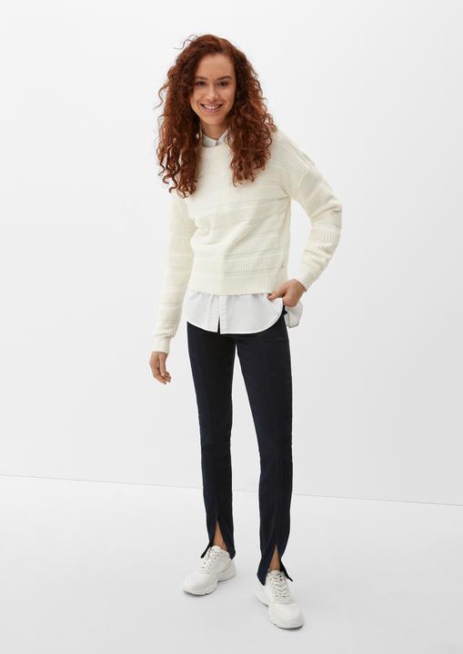 Image du produit s.Oliver Strickpullover Pullover mit Strickmuster (L)