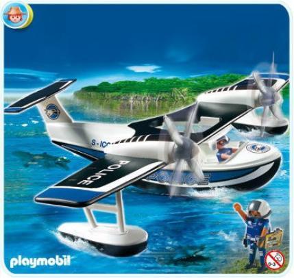 Productafbeelding Playmobil 4445 Politie Watervliegtuig Voor 5-10 Jaar (4445, Playmobil Stad Actie)