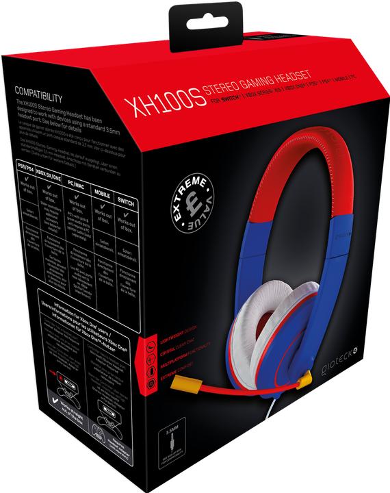 Produktbild Gioteck XH-100S Wired Stereo Headset (Blue/Red) (Kabelgebunden)