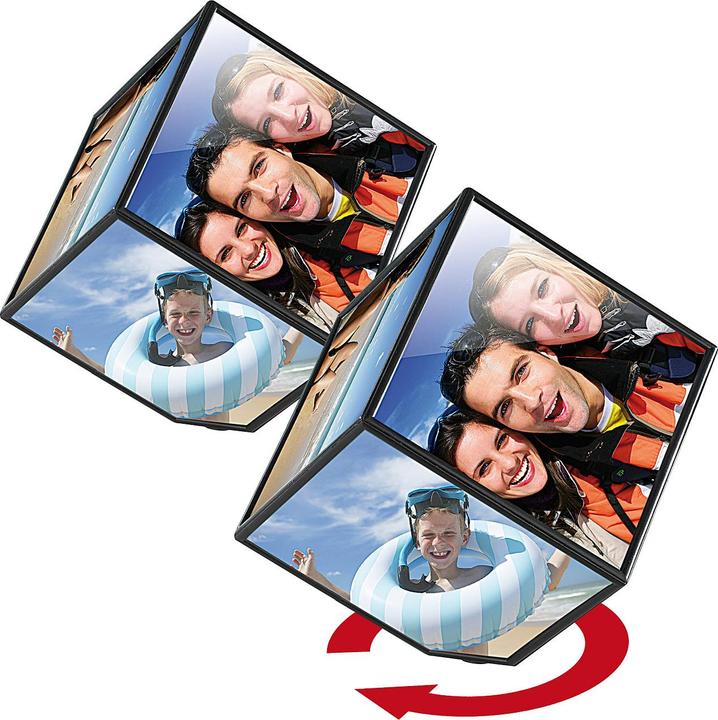 Image du produit Your Design Jeu de 2 cubes photo auto-rotatifs pour 6 photos chacun (10 x 10 cm)