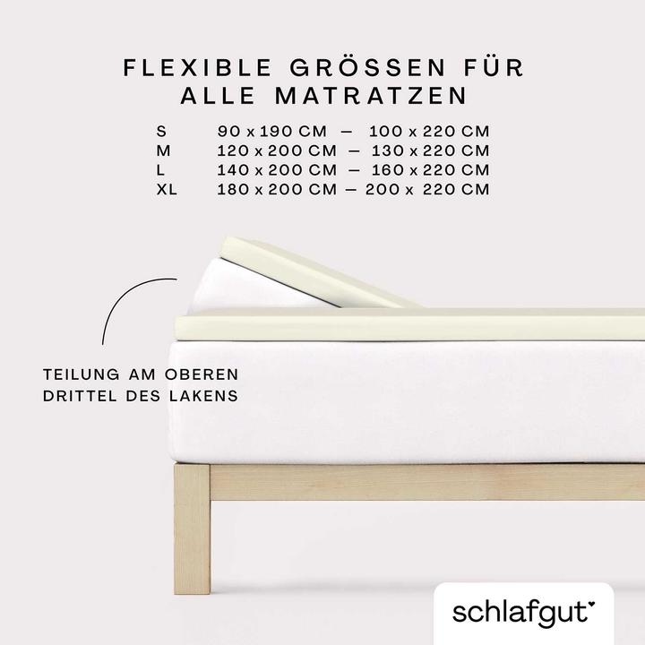 Actual product image schlafgut Pure Split Topper (180 x 200 - 200 x 220 cm)