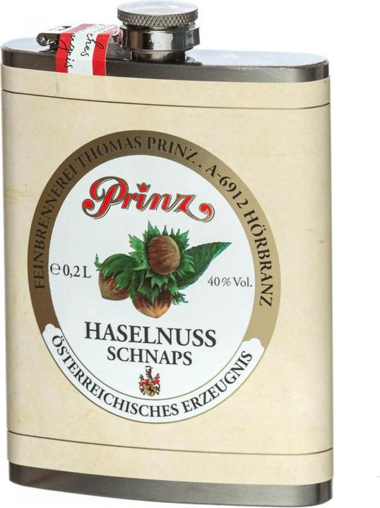 Produktbild Prinz Flachmann Haselnuss-Schnaps 0,2l