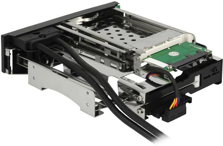 Image du produit Delock Cadre de montage 5.25 1x3.5, 1x2.5, 2xUSB3 ports, hot-swap
