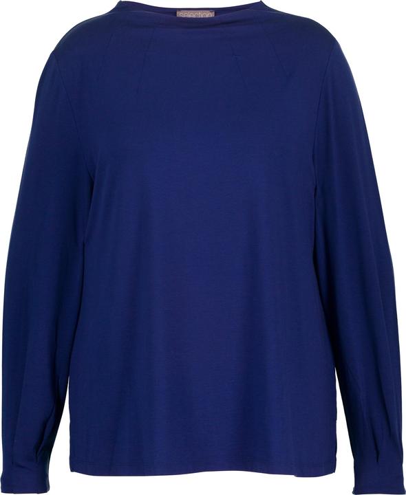 Actual product image Ulla Popken Funnel Collar Long Sleeve Stretch Knit Lyocell Top (50, 52)