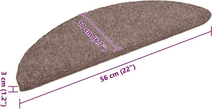 Immagine prodotto vidaXL Treppenmatten (56 x 17 cm)