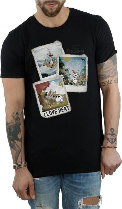 Image du produit Disney Frozen Mens Olaf Polaroid Cotton T-Shirt (S)