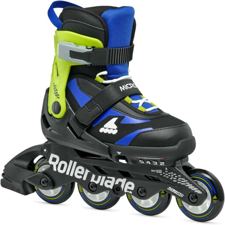 Produktbild Rollerblade Inline-Skates Microblade Schwarz/Blau, 33-36.5 (33, 36.5)