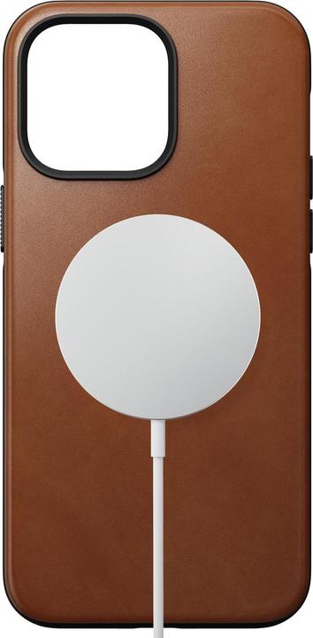 Actual product image Nomad Back Cover Modern Leather iPhone 14 Pro Max Light Brown (Apple iPhone 14 Pro Max)