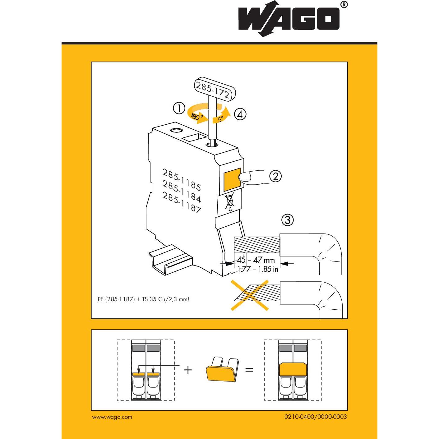 Wago Handhabungsaufkleber (210-400/000-003)