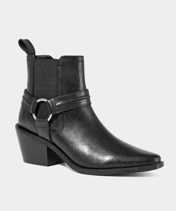 Image du produit Joe Browns Western Black Leather Ankle Boots (39)