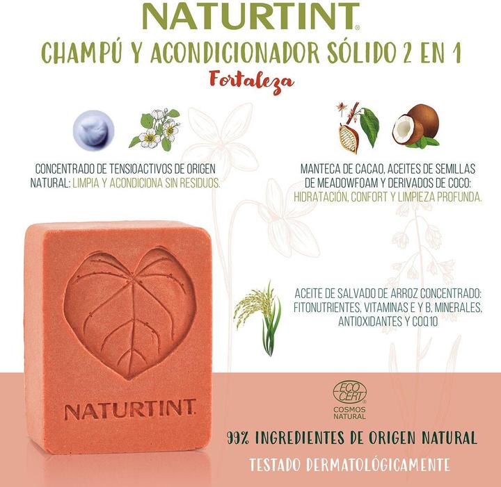 Actual product image Naturtint Solid + Strength Shampoo and Conditioner (Solid shampoo, 75 g)