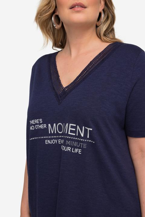 Immagine prodotto Miamoda T-Shirt, Schrift-Motiv, V-Ausschnitt, Halbarm (52)