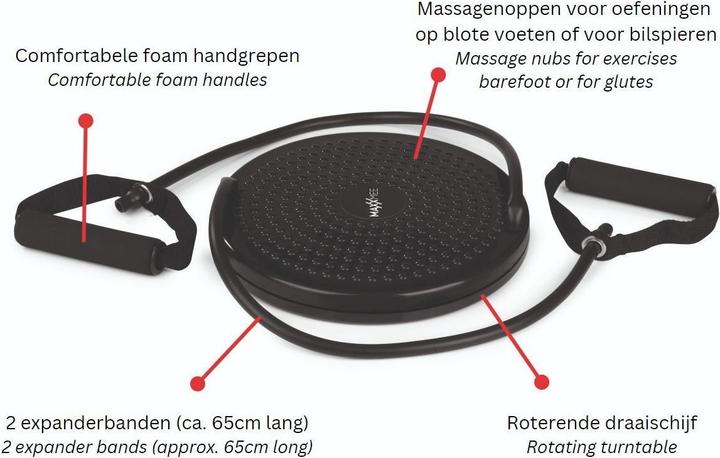 Image du produit Maxxmee Disque de rotation multi-trainer avec bandes d'expansion
