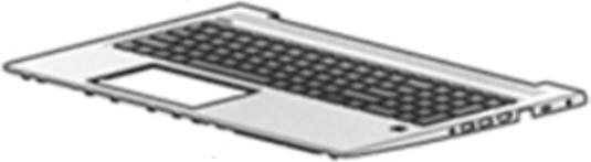 Produktbild HP Top Cover W/Kb Cp Bl Nordic