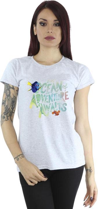Actual product image Disney Womens/Ladies Finding Dory Ocean Of Adventure Cotton T-Shirt (XXL)